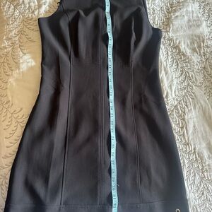 White House Black Market Black Sheath Halter Mini Dress